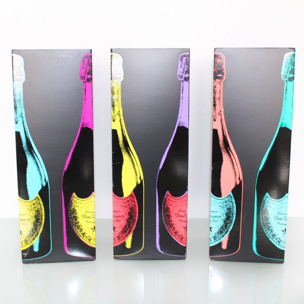 Dom Perignon 2000 Andy Warhol Collection boxes